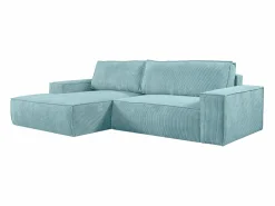 Sofá cama rinconera izquierda de pana - AMELIA^Vente-unique
