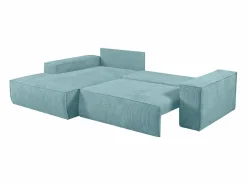 Sofá cama rinconera izquierda de pana - AMELIA^Vente-unique