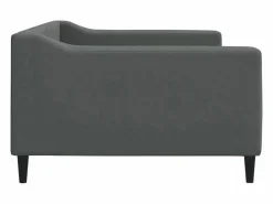 vidaxl Cama Diván|Cama Nido|Sofá cama sin colchón tela oscuro 100x200 cm