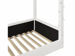 Sofá cama tapizado - 90 x 200 cm - con luces LED + dosel - MDF -^Merax Best