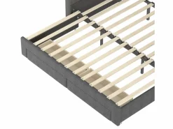 Sofá cama 90x190 cm - con cama nido - con puertos USB + Type-C - con 2 cajones - banda luminosa LED - (colchón no incluido)^ModernLuxe Hot