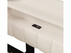 Sofá cama 90x200 cm (180 x 200 cm) - con cama nido - con USB + Type-C - con iluminación LED - ​ (colchón no incluido)^ModernLuxe Best