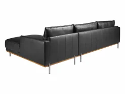 Angel Cerda Sofá chaise longue derecha piel 6197 Negro Clearance