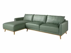 Angel Cerda Sofá chaise longue izquierda piel 6200 Verde