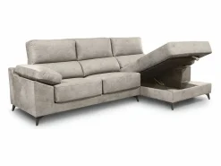 Sofá Chaise Longue izquierdo de 101x293x167 cm con arcón integrado color claro Vis^Cambia tus muebles Hot