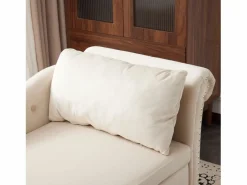 Sofá chaise longue para salón - 144 x 62 x 69 cm - con almacenamiento + cojines + reposabrazos derecho - terciopelo -^Merax Hot