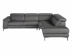Angel Cerda Sofá chaise longue relax derecha piel gris oscuro 6111 Beige Online