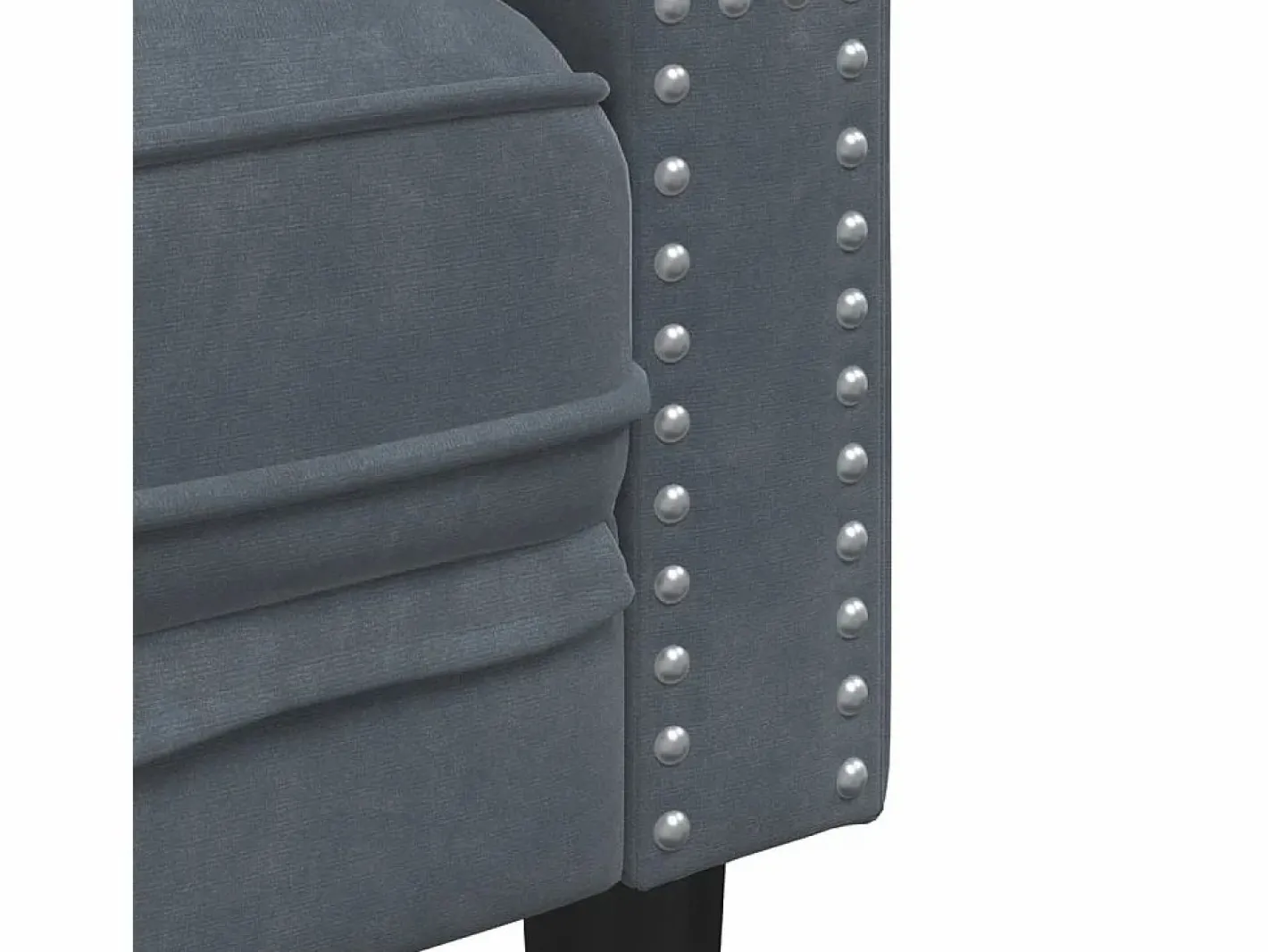 Sofá Chesterfield 2 plazas con cojines terciopelo oscuro^Clicnbuy Best