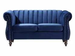 Sofá chesterfield 2 plazas de terciopelo Azul real TRUMBO^Vente-unique Clearance