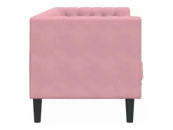 Sofá Chesterfield 3 plazas con cojines terciopelo^Clicnbuy Discount