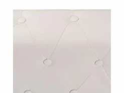 Clicnbuy Sofá Chesterfield 5 plazas de cuero artificial Blanco Discount