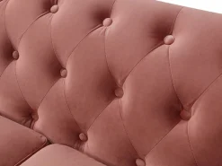 Sofá chesterfield 2 plazas de terciopelo viejo TURNER^Vente-unique Hot