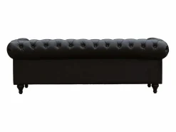 Habitat et jardin Sofás Chesterfield|Sofá Chesterfield "Aliza" 3 plazas - Marron