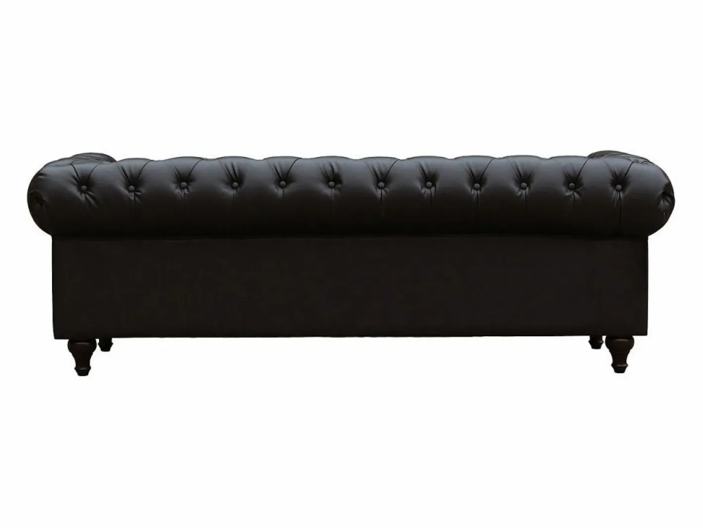 Habitat et jardin Sofás Chesterfield|Sofá Chesterfield "Aliza" 3 plazas - Marron