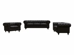 Habitat et jardin Sofás Chesterfield|Sofá Chesterfield "Aliza"- 2 plazas - Marron