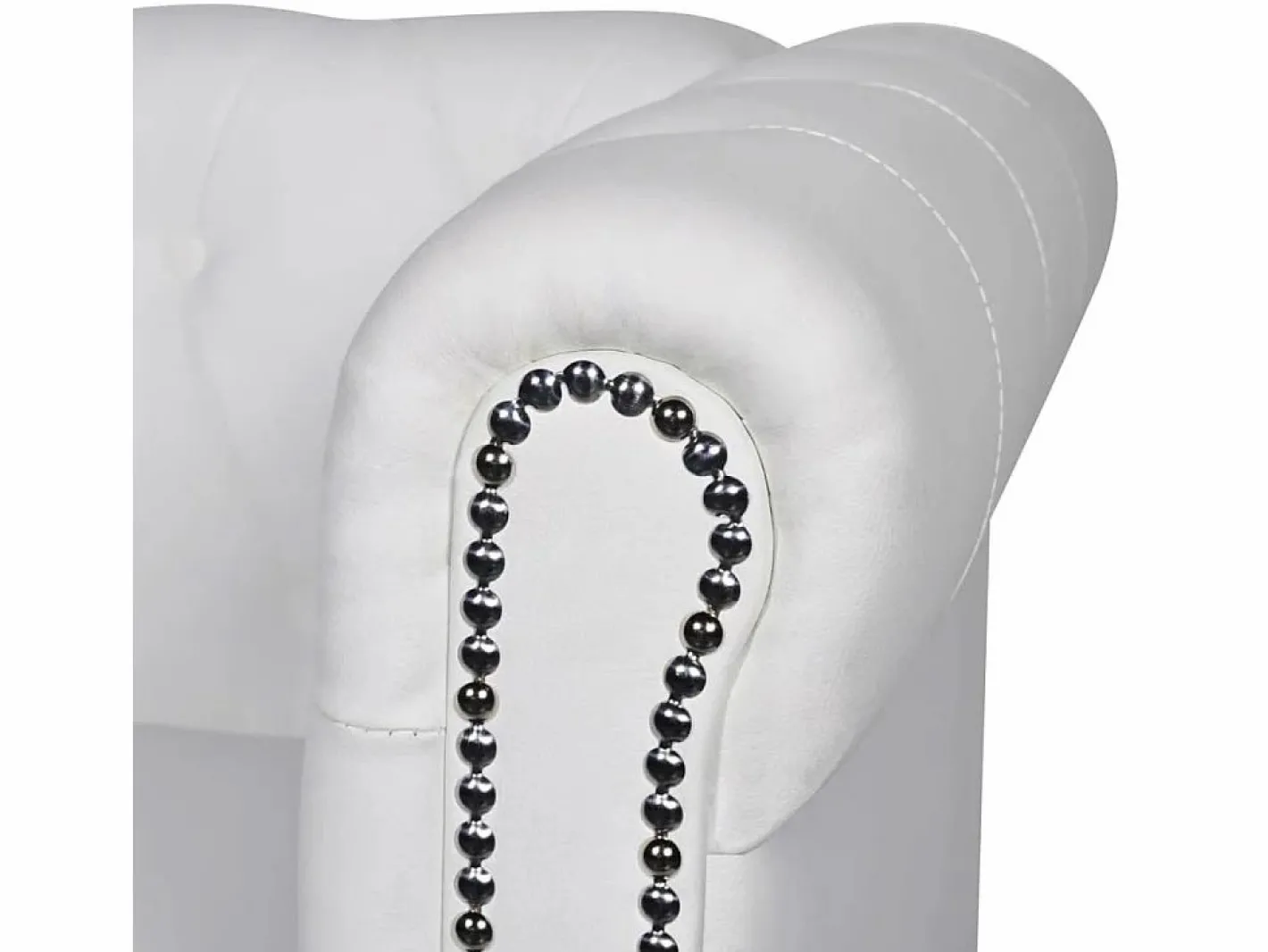 Clicnbuy Sofás Chesterfield|Sofás De Piel Sintética|Sofá Chesterfield de 3 plazas cuero sintético