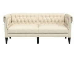 Clicnbuy Sofás Chesterfield|Sofá chesterfield de 2 plazas tela