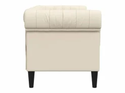 Clicnbuy Sofás Chesterfield|Sofá chesterfield de 2 plazas tela