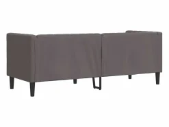Clicnbuy Sofá Chesterfield de 3 plazas cuero artificial Gris Hot