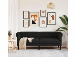 Sofá Chesterfield de 3 plazas tela^Clicnbuy Sale