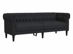 Sofá Chesterfield de 3 plazas tela^vidaxl Sale