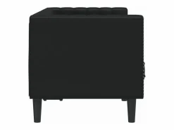 Sofá Chesterfield de 2 plazas cuero artificial^Clicnbuy Sale
