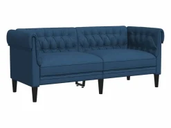 Sofá Chesterfield de 2 plazas tela^Clicnbuy Sale