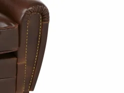 Sofá club 2 plazas piel envejecida color marrón BAUDOIN^LINEA SOFA Outlet