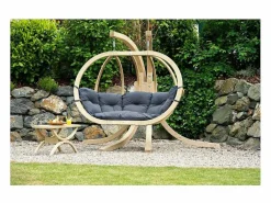 Amazonas Sillón Colgante|Sofá colgante Globo Verde Real - cojín impermeable