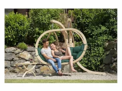 Amazonas Sillón Colgante|Sofá colgante Globo Verde Real - cojín impermeable