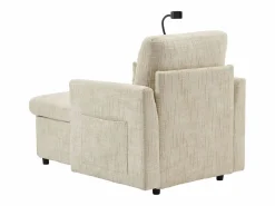 Hauss Spole Sofá con 2 bolsillos laterales y espacio de almacenamiento - Tela de chenilla - Beige Sale