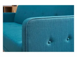Sofá convertible 3 plazas diseño escandinavo azul ULLA^Miliboo