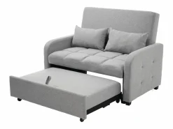 Hauss Spole Sofá - 2 Plazas|Sofá De Tela|Sofá convertible de 2 plazas con respaldo regulable y 2 cojines - Tejido de lino