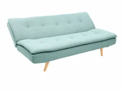 Miliboo Sofá Escandinavo|Sofá convertible diseño escandinavo 3 plazas azul lago SENSO
