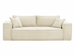 Sofá convertible express AMELIA de 4 plazas en pana , 160 cm, colchón viscoelástico de 13 cm^Vente-unique New