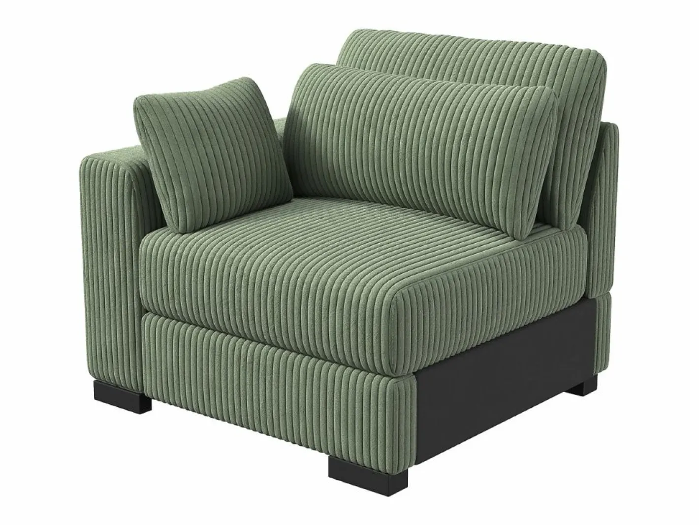 Sofá Escandinavo|Sofá Vintage|Sofá convertible express de 2 plazas en tela - con taburete con almacenaje - sofá esquinero de pana con otomana - moderno y cómodo