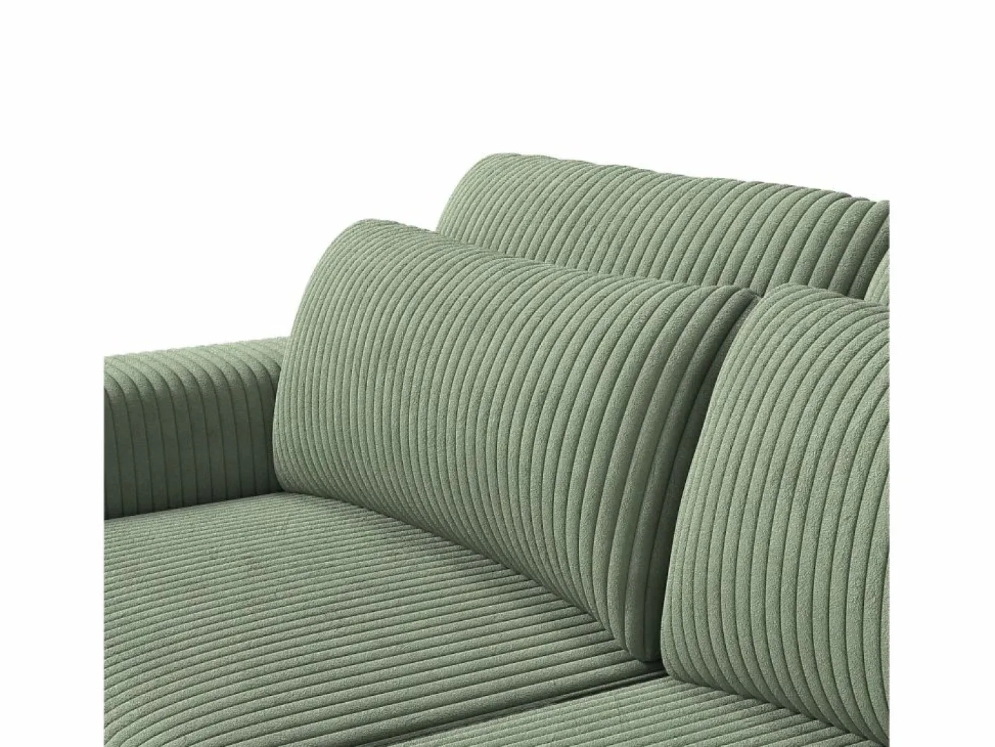Sofá Escandinavo|Sofá Vintage|Sofá convertible express de 2 plazas en tela - con taburete con almacenaje - sofá esquinero de pana con otomana - moderno y cómodo
