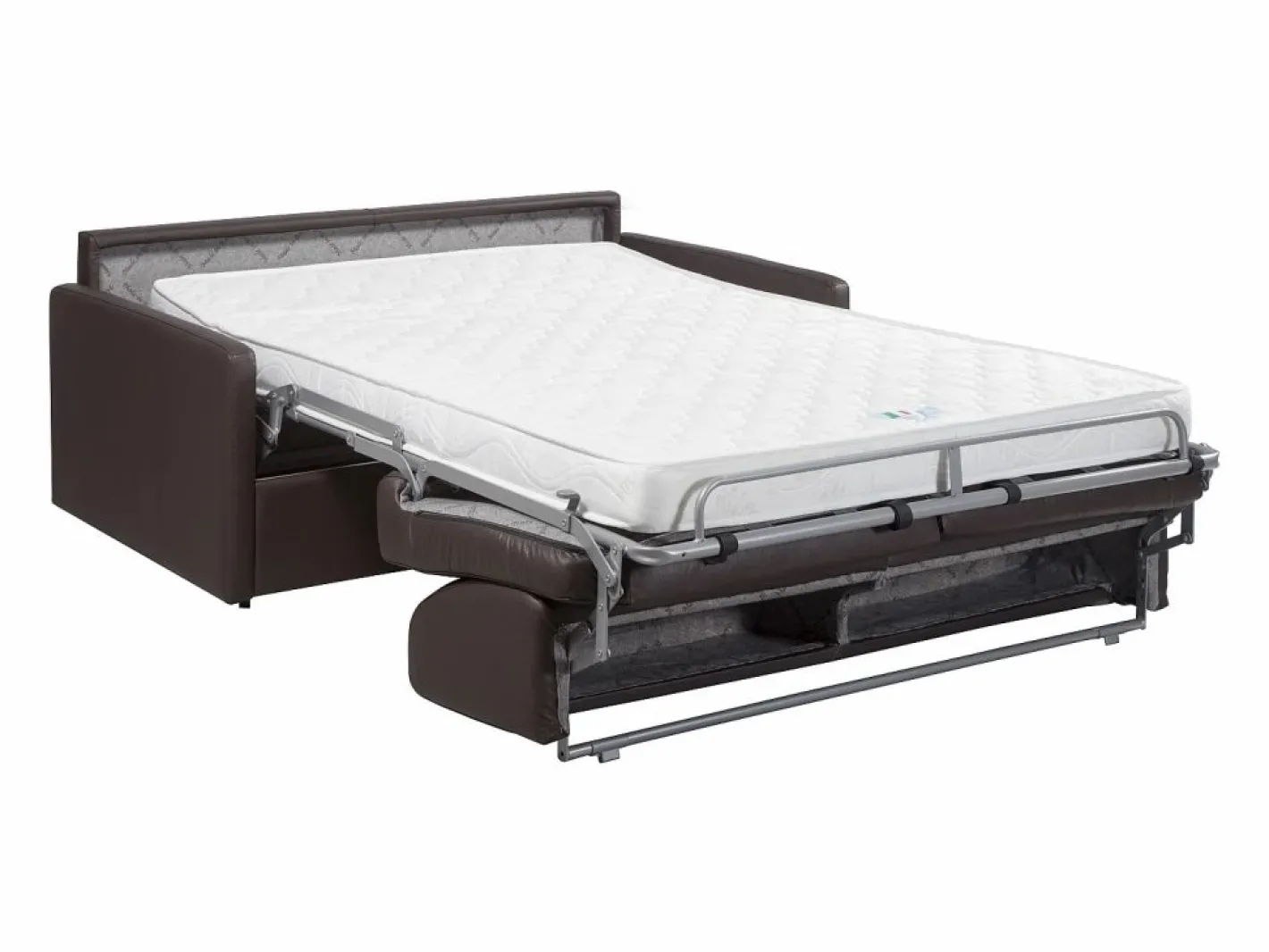 Sofá convertible exprés polipiel asiento viscoelástico 140 cm colchón 14 cm CALIFE^Vente-unique Discount
