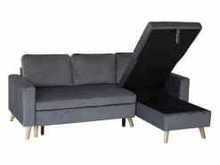 Sofá convertible JAMES 3 plazas en terciopelo^Happy Garden Sale