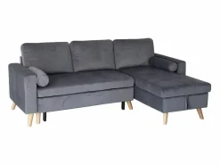Sofá convertible JAMES 3 plazas en terciopelo^Happy Garden Sale