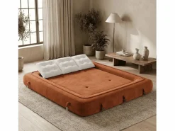 Sofá convertible Okoa 2 plazas - blanco^ Clearance