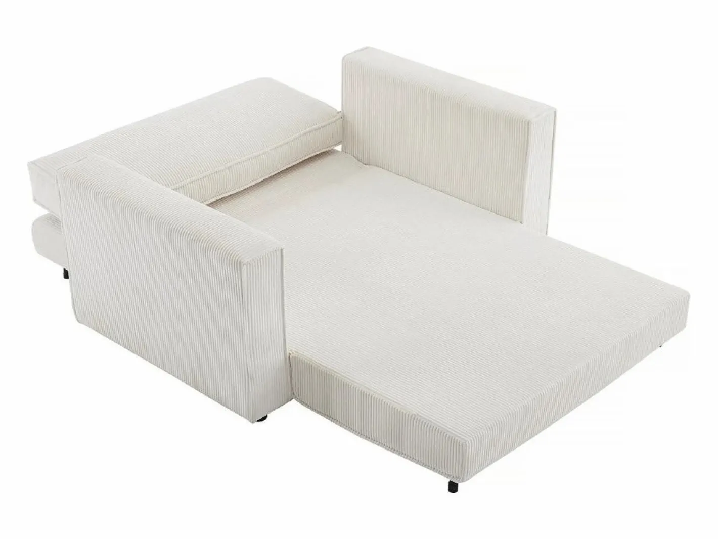 Habitat et jardin Sofá convertible recto de pana <> - 2 asientos - Beige Best