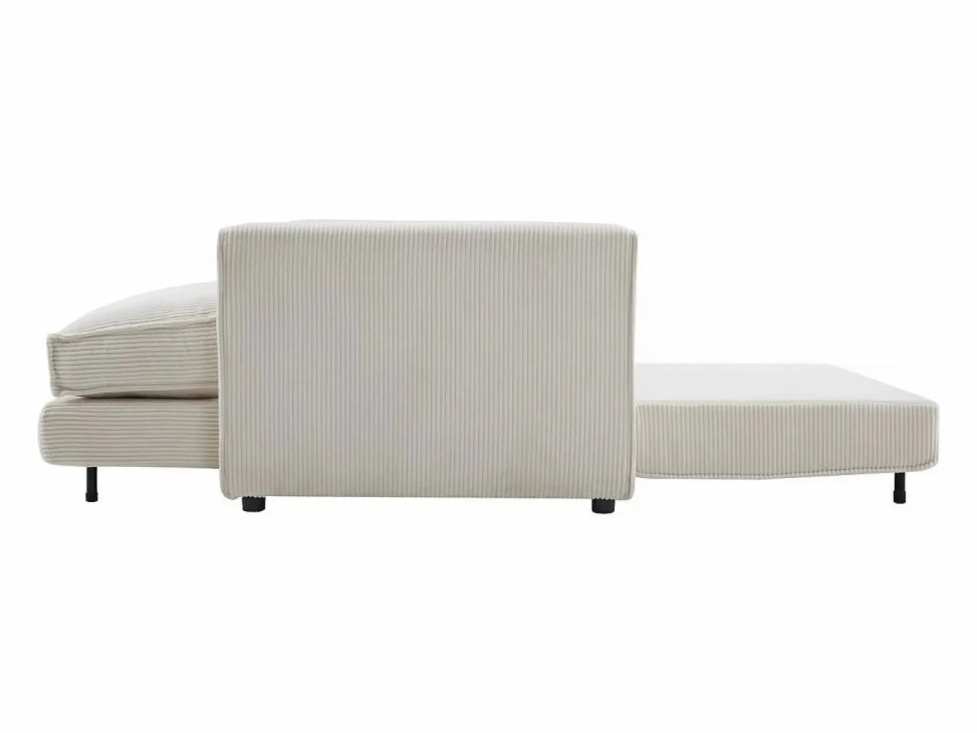 Habitat et jardin Sofá convertible recto de pana <> - 2 asientos - Beige Best