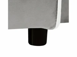 Sillón Cama|Sofá de 1 plaza - Sillón con portavasos y soporte para teléfono - terciopelo gris y blanco