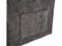 Sofá de 1 plaza con 2 bolsillos laterales - Sofá de salón con soporte para teléfono y espacio de almacenamiento oculto - Chenilla Gris Online