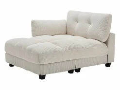 Sofá de 1 plaza con reposabrazos - Sofá relax con 2 portavasos y bolsillos laterales - pana^ Discount
