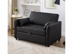 Sofá de 2 plazas - Sofá con respaldo regulable en tres posiciones y función dormitorio - PU^ Best