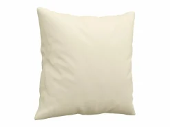 Clicnbuy Sofá de 2 plazas con cojines cuero sintético color 140 cm Crema Clearance