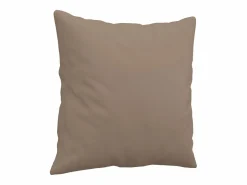 Sofá de 3 plazas con cojines cuero sintético capuchino 180 cm^Clicnbuy Best