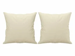 Sofá de 2 plazas con cojines cuero sintético color 140 cm ES550332 Crema Outlet